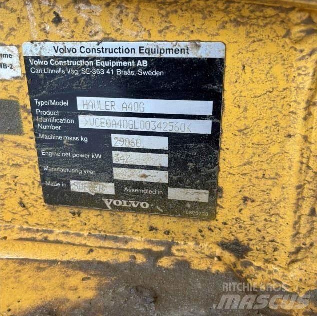 Volvo A40G Шарнирно-сочленённые самосвалы
