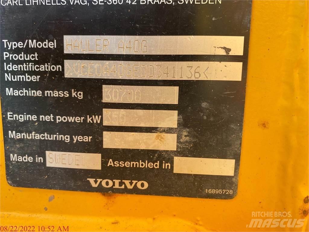 Volvo A40G Шарнирно-сочленённые самосвалы