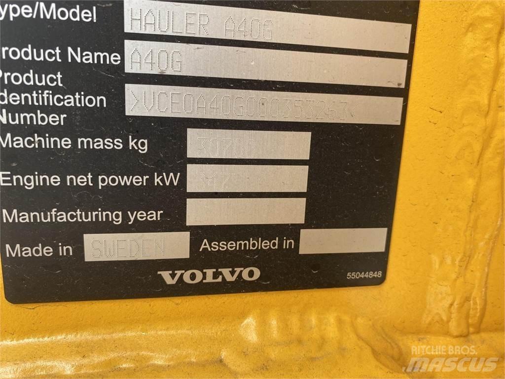 Volvo A40G Шарнирно-сочленённые самосвалы