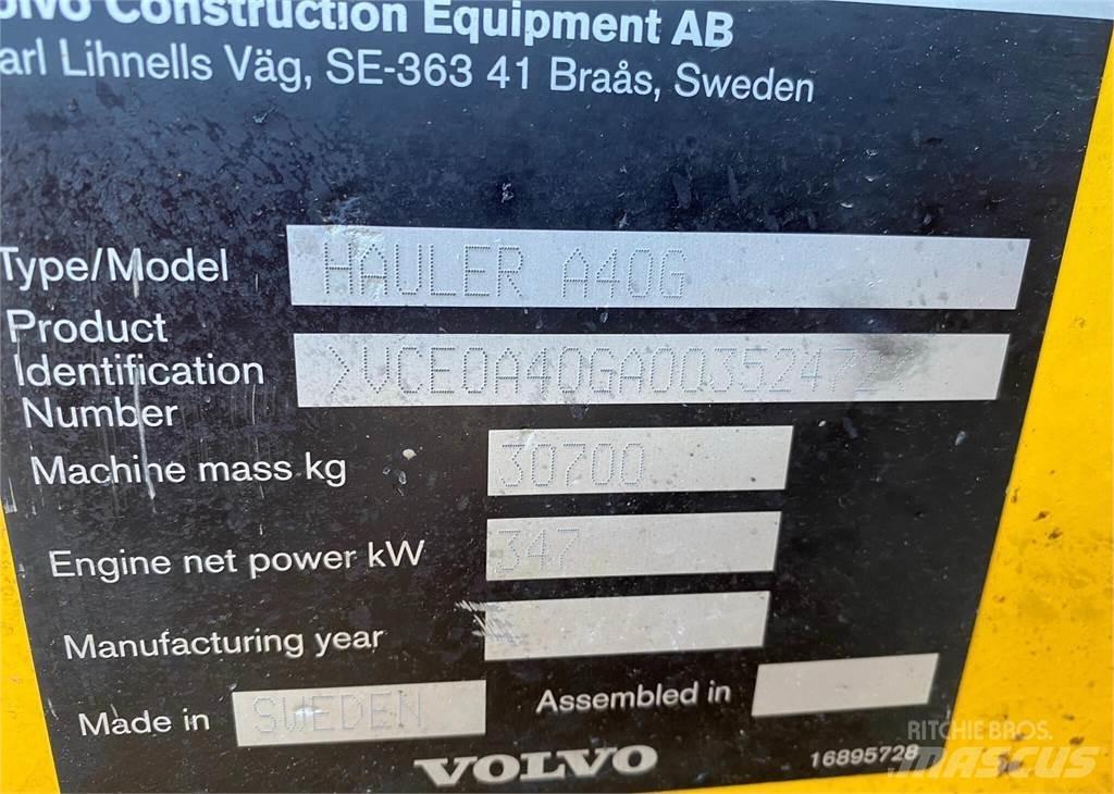 Volvo A40G Шарнирно-сочленённые самосвалы