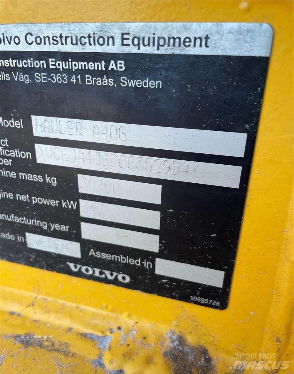 Volvo A40G Шарнирно-сочленённые самосвалы