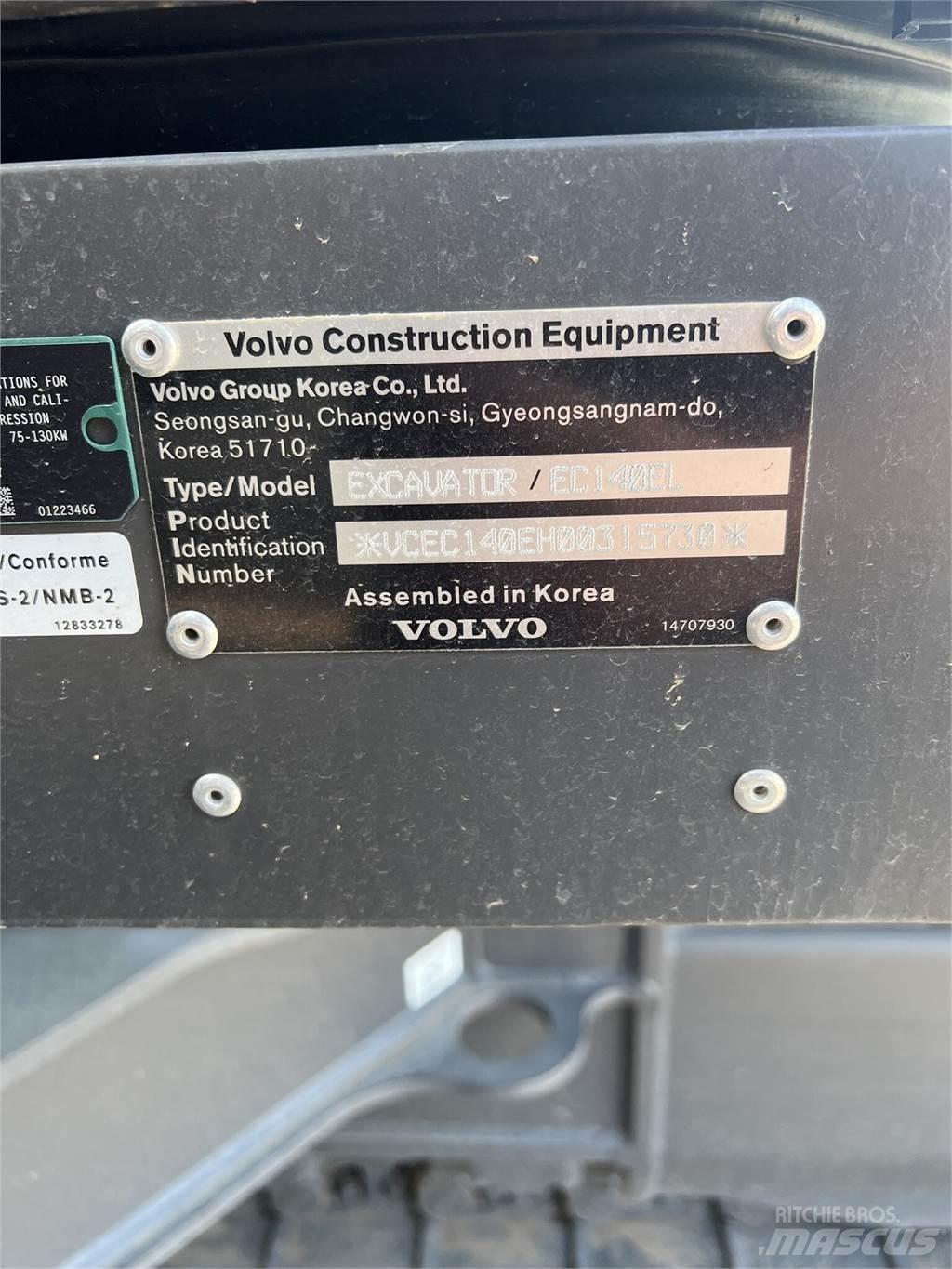 Volvo EC140EL Гусеничные экскаваторы