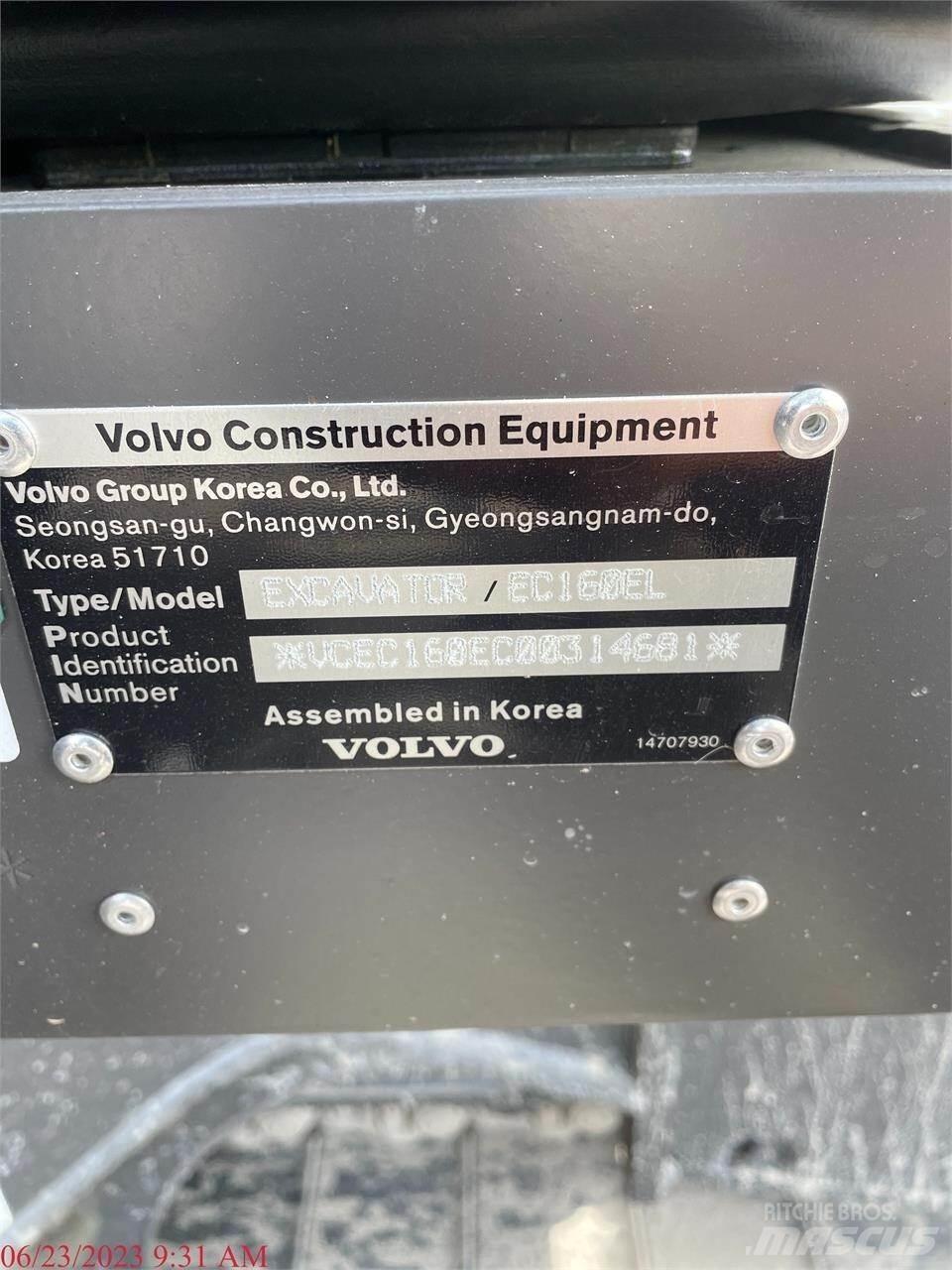 Volvo EC160EL Гусеничные экскаваторы