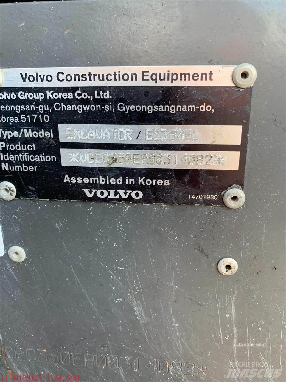 Volvo EC350EL Гусеничные экскаваторы