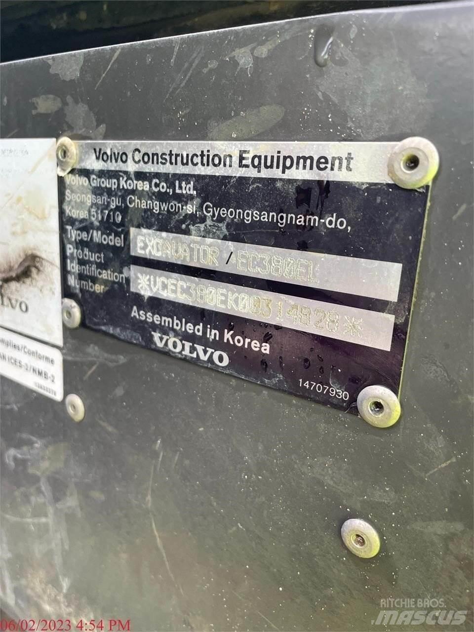 Volvo EC380EL Гусеничные экскаваторы