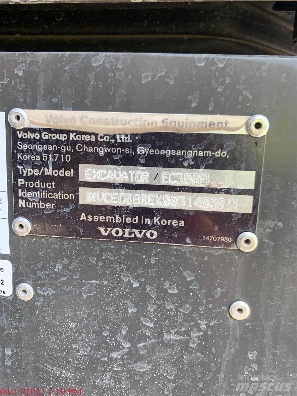 Volvo EC380EL Гусеничные экскаваторы