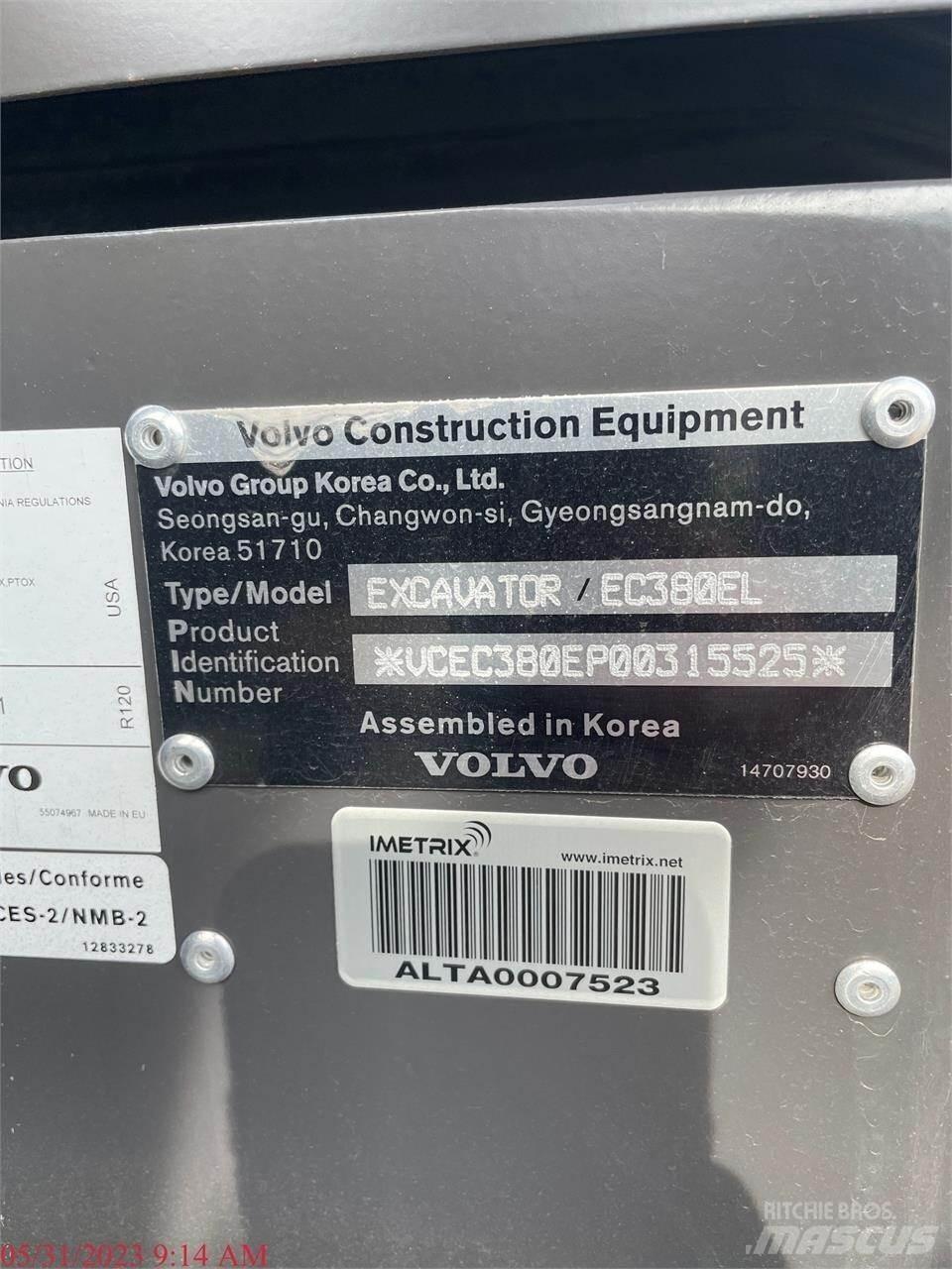 Volvo EC380EL Гусеничные экскаваторы