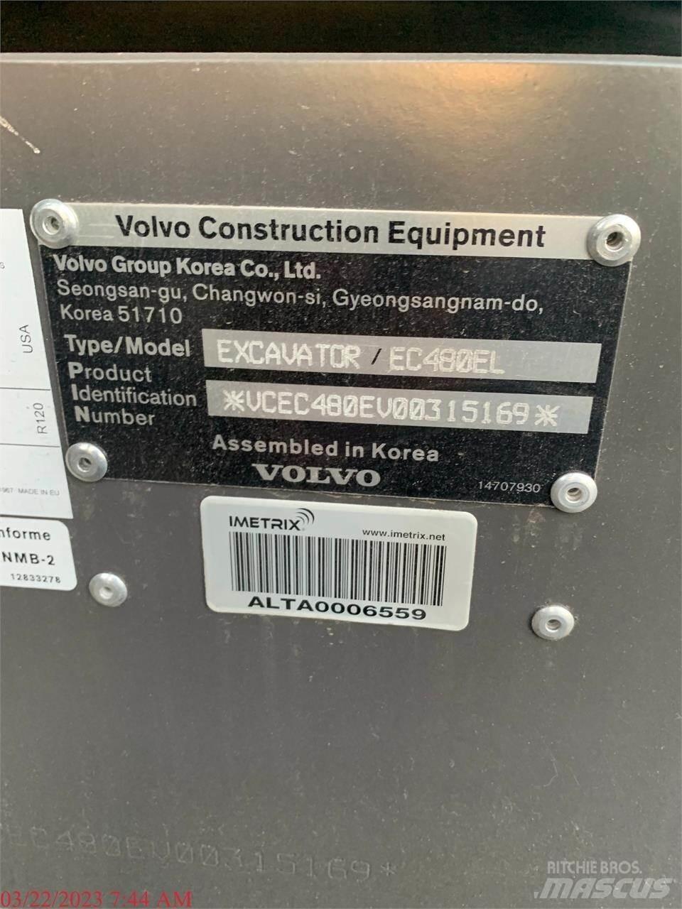 Volvo EC480EL Гусеничные экскаваторы