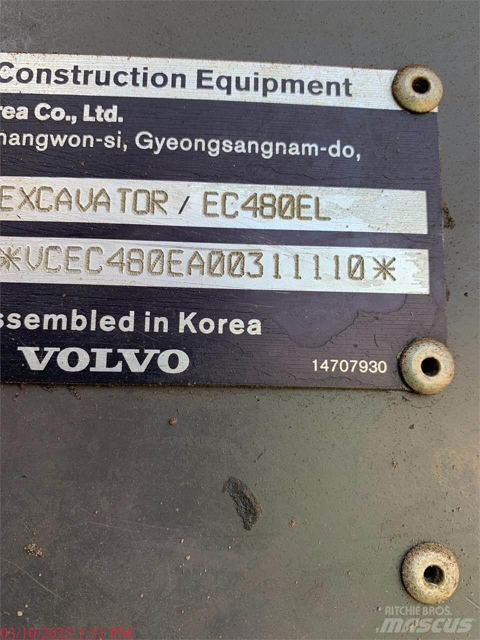 Volvo EC480EL Гусеничные экскаваторы