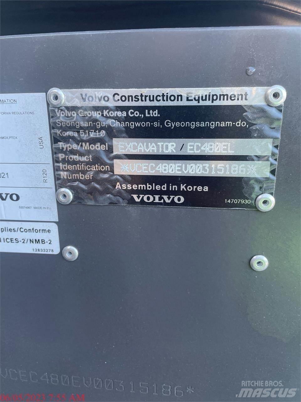 Volvo EC480EL Гусеничные экскаваторы