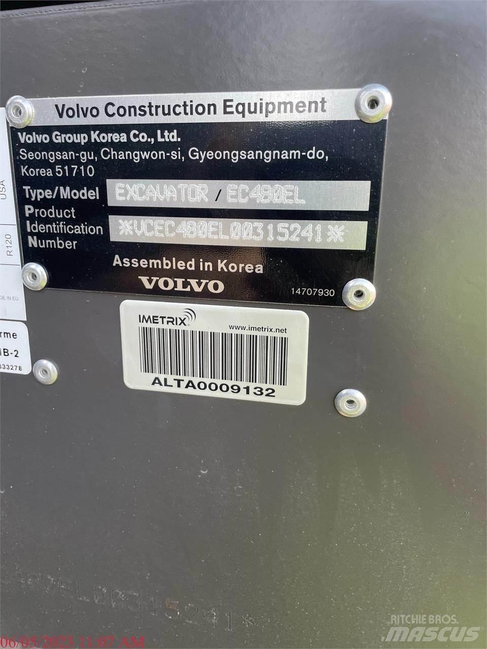 Volvo EC480EL Гусеничные экскаваторы