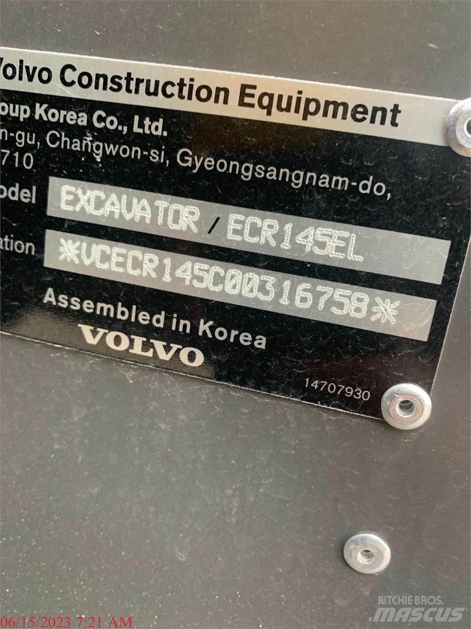 Volvo ECR145EL Гусеничные экскаваторы