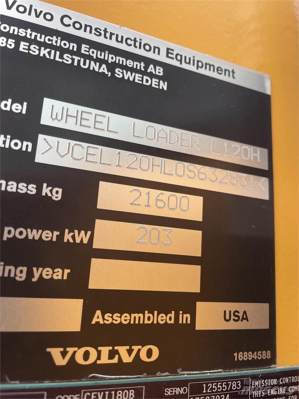 Volvo L120H Фронтальные погрузчики