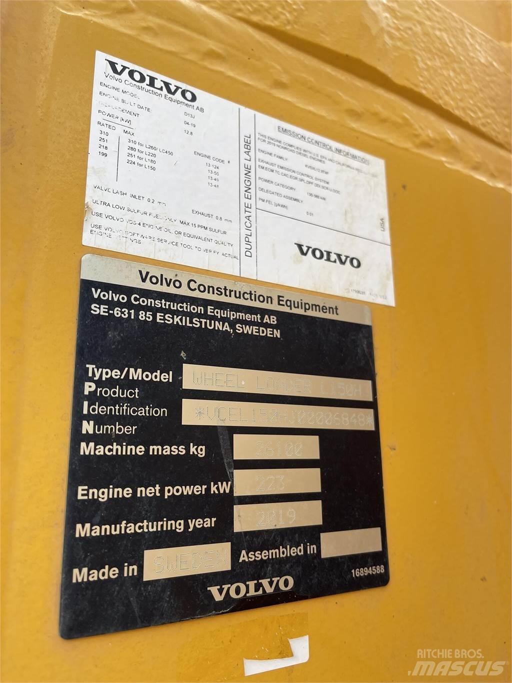 Volvo L150H Фронтальные погрузчики