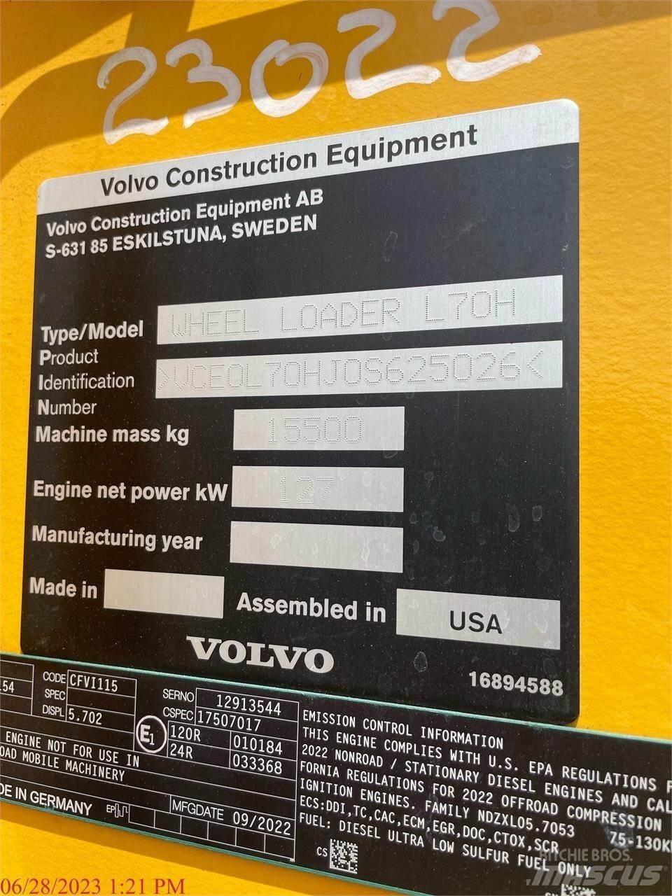 Volvo L70H Фронтальные погрузчики