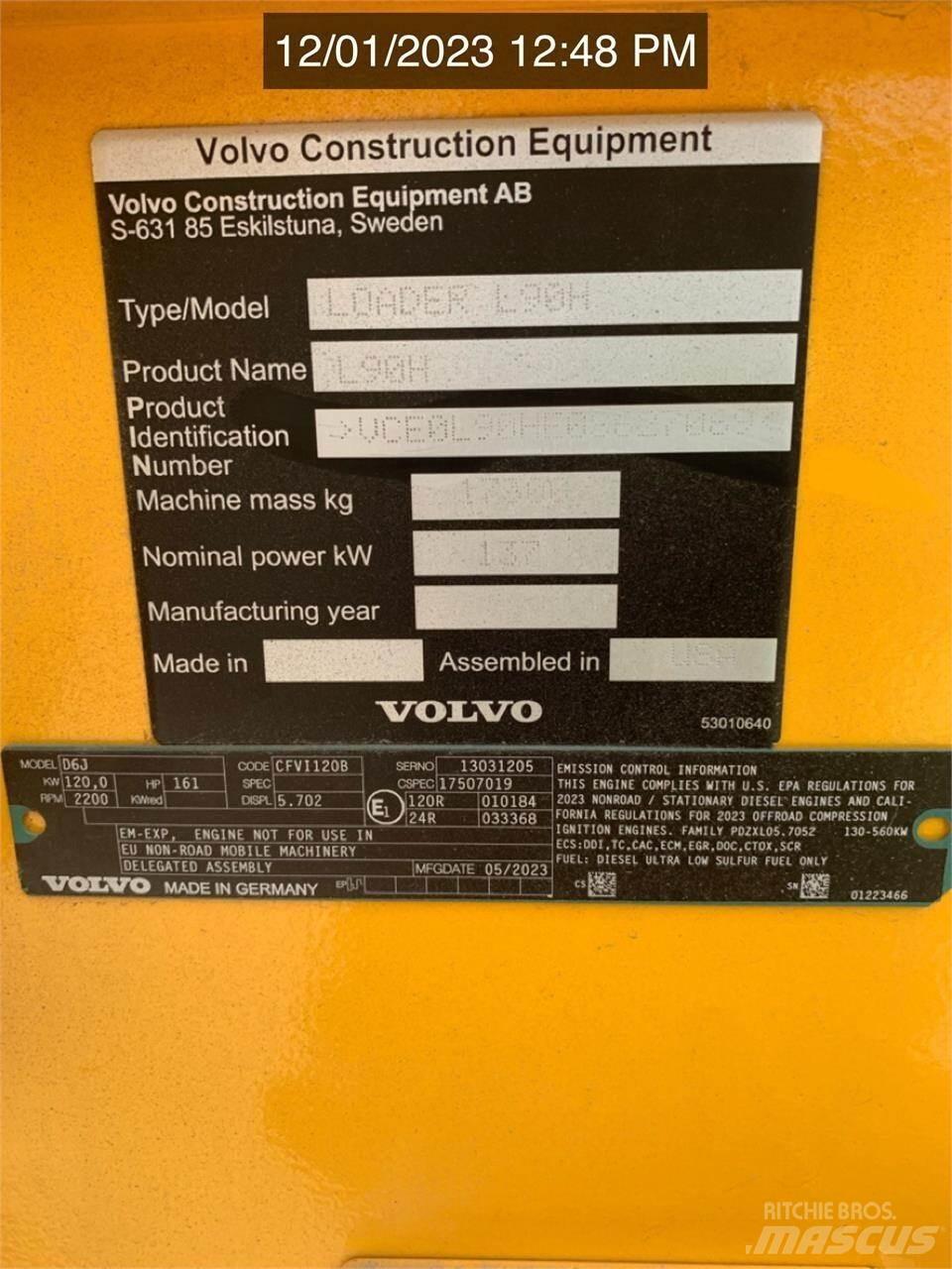 Volvo L90H Фронтальные погрузчики