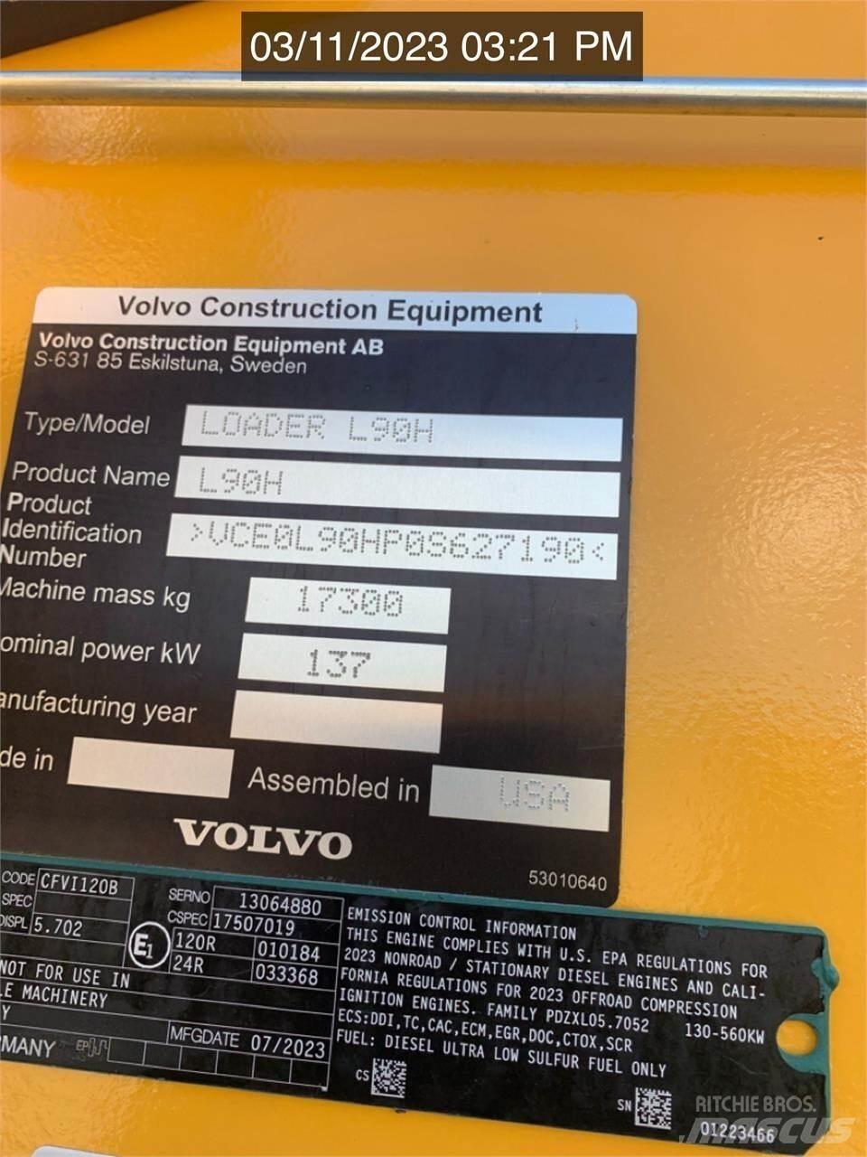 Volvo L90H Фронтальные погрузчики