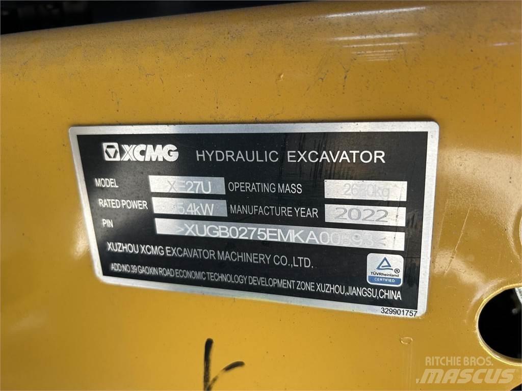 XCMG XE27U Мини-экскаваторы