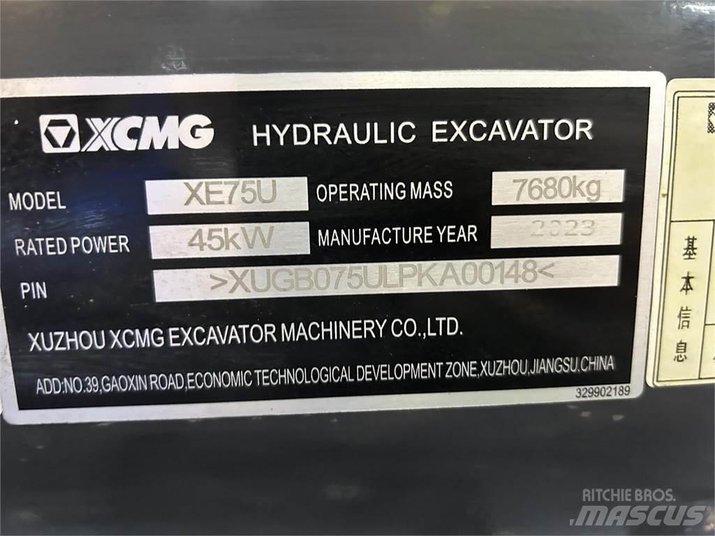 XCMG XE75U Гусеничные экскаваторы