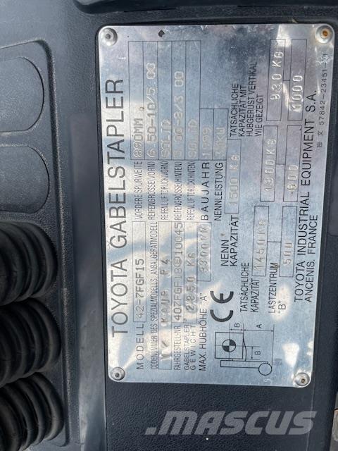 Toyota 42-7FGF15 Газовые погрузчики