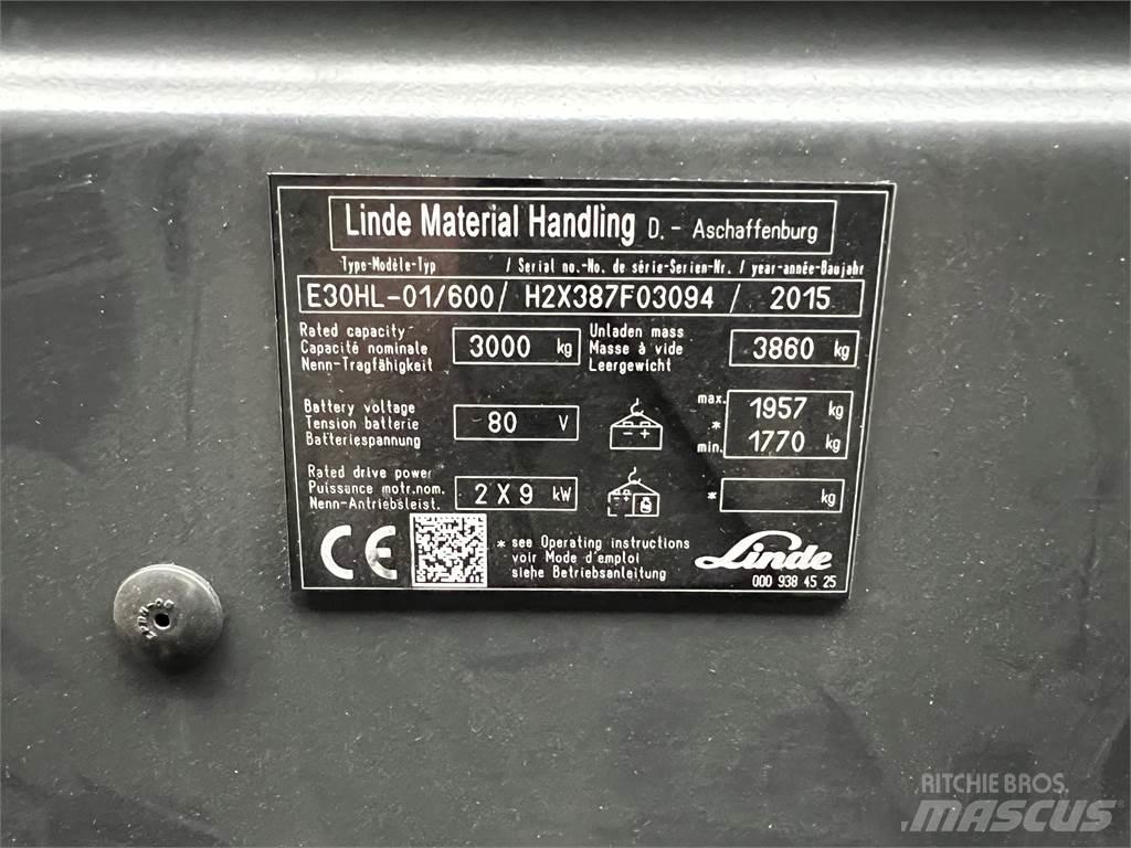 Linde E30/600HL Электропогрузчики