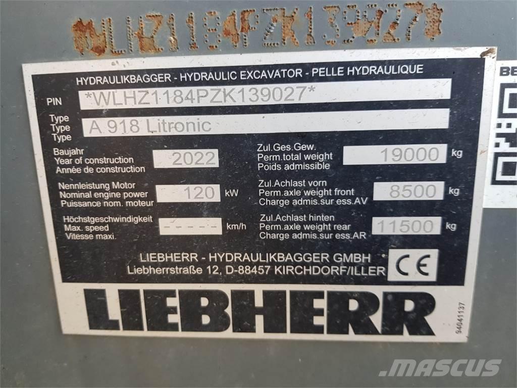 Liebherr A918 Колёсные экскаваторы