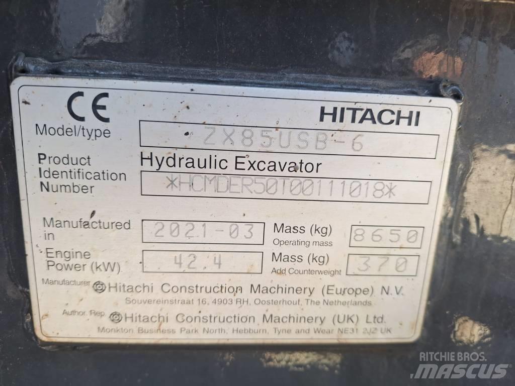 Hitachi ZX85USB-6 Малые экскаваторы 7т-12т