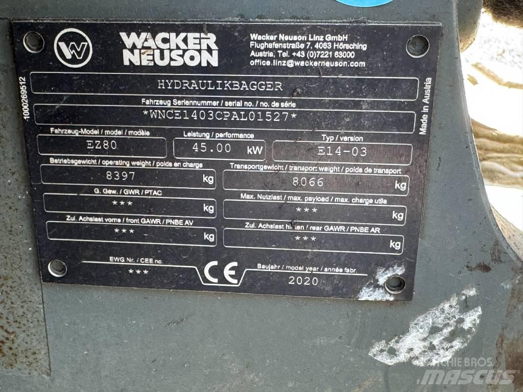 Wacker Neuson EZ80 Гусеничные экскаваторы