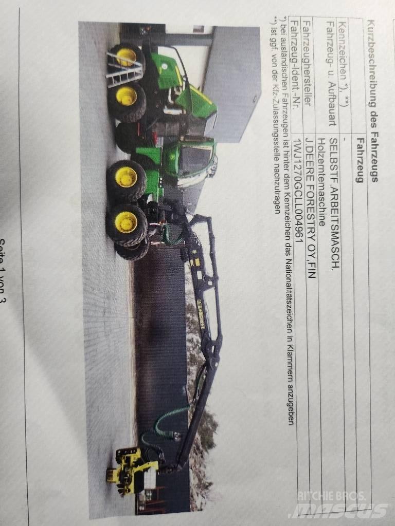 John Deere 1270 G Харвестеры