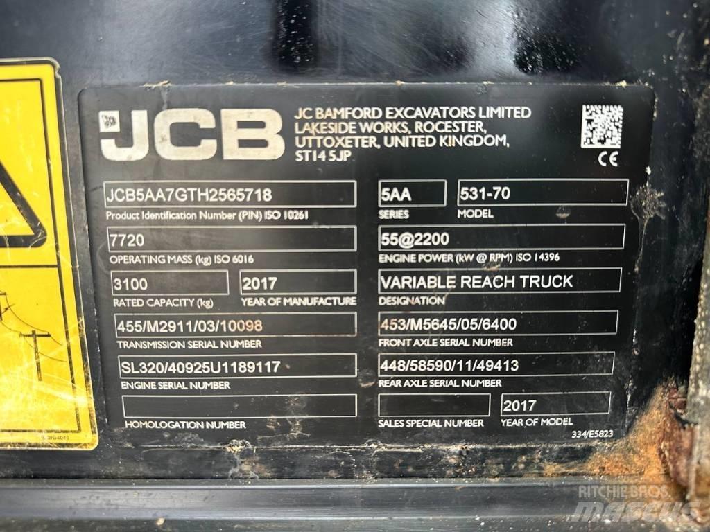 JCB 531-70 Телескопические погрузчики
