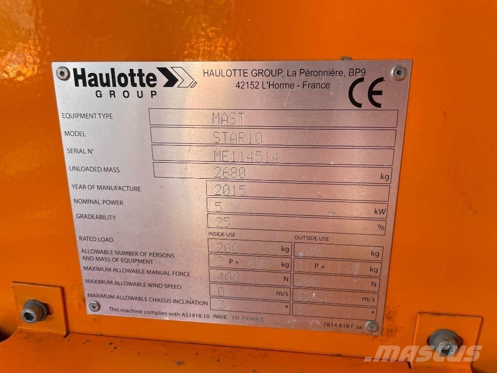 Haulotte Star 10 Вертикальные мачтовые подъемники