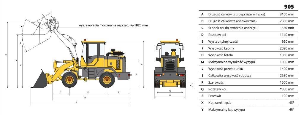 Günstig 905 Сельскохозяйственные телескопические погрузчики