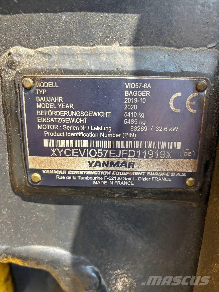 Yanmar Vio 57 Мини-экскаваторы