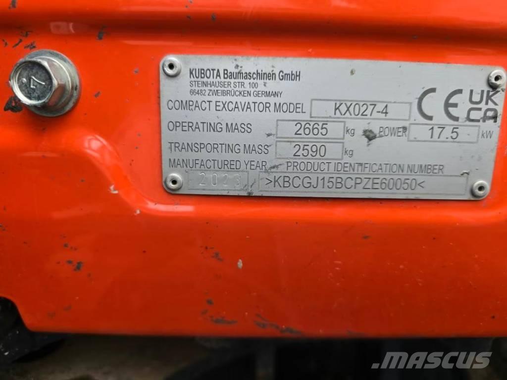 Kubota KX 027-4 Гусеничные экскаваторы