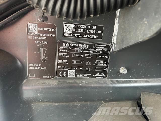 Linde E35L Электропогрузчики