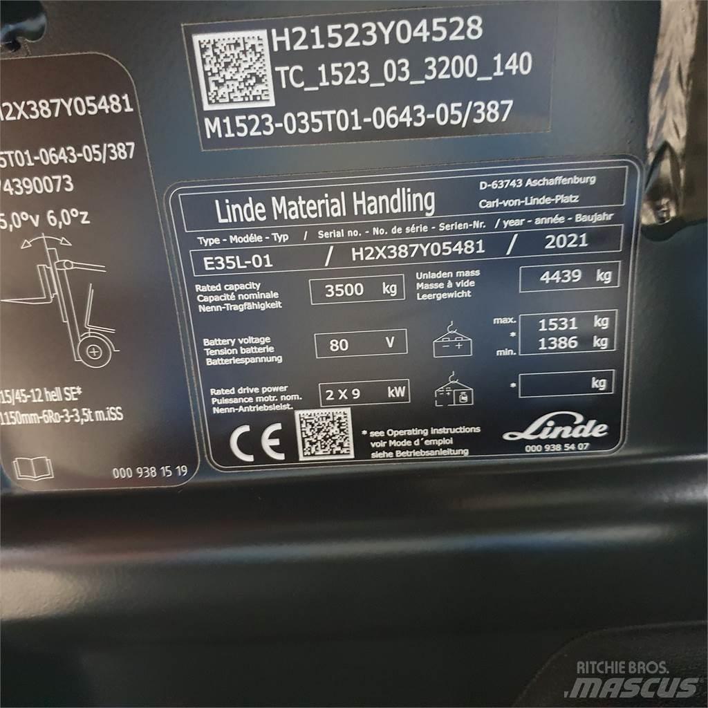 Linde E35L Электропогрузчики