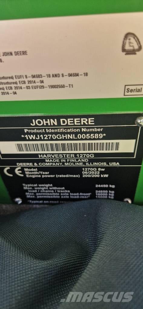 John Deere 1270 G Харвестеры