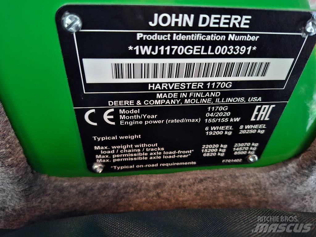 John Deere 1170G Харвестеры