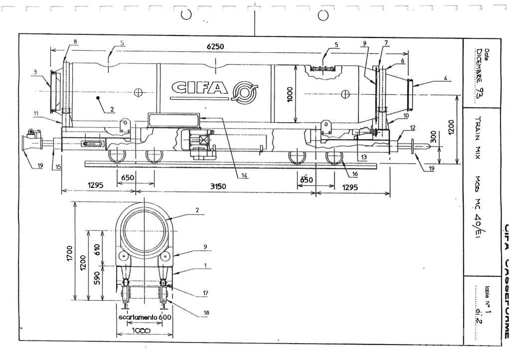 Cifa MC 40/EI Запчасти для бетонной техники