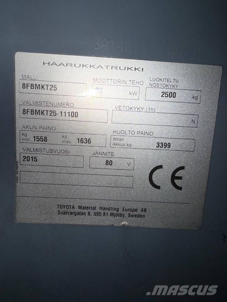 Toyota 8 FBMKT 25 Электропогрузчики