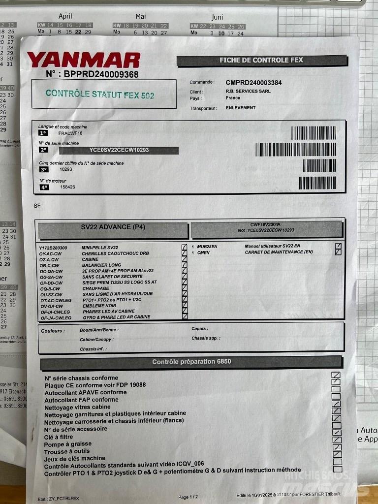 Yanmar SV 22 Мини-экскаваторы