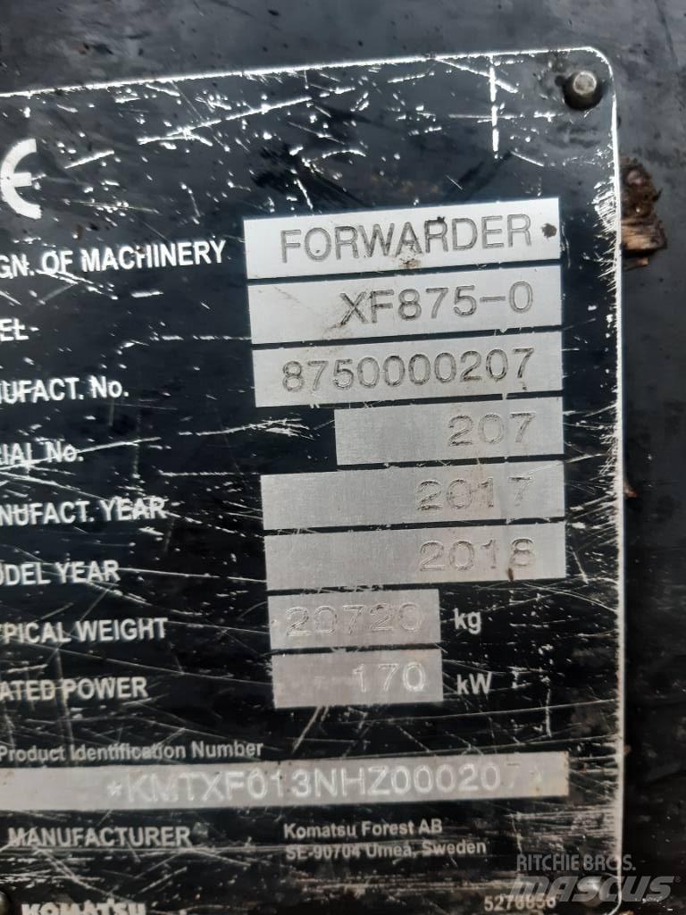 Komatsu 875 Форвардеры