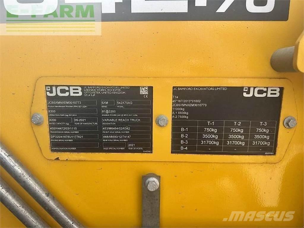 JCB 542-70 Сельскохозяйственные телескопические погрузчики