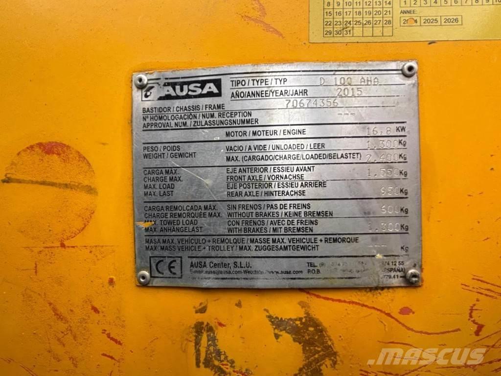 Ausa D 100 AHA Шарнирно-сочленённые самосвалы