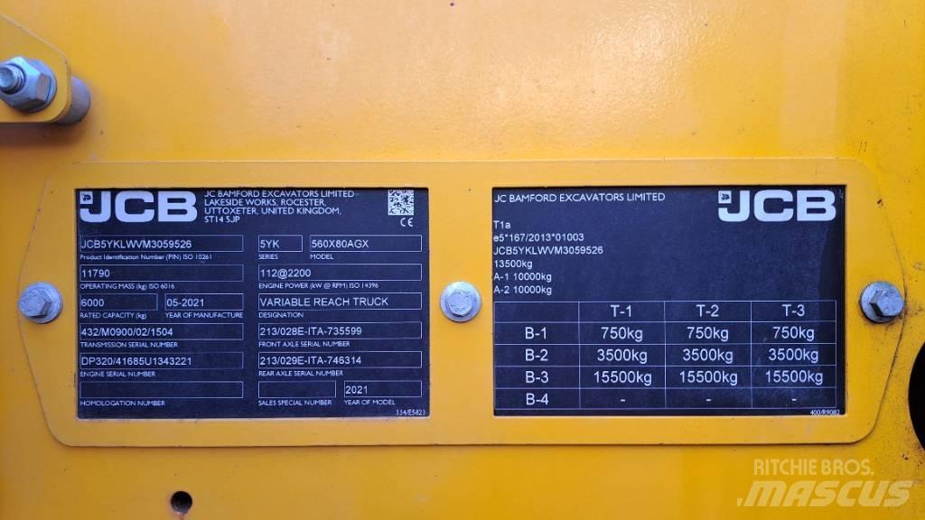 JCB 560-80 Agri Xtra Сельскохозяйственные телескопические погрузчики