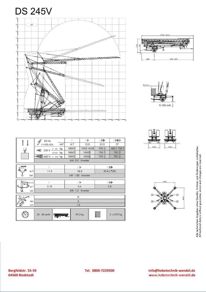 Eurogru DS 245V Монтажный кран