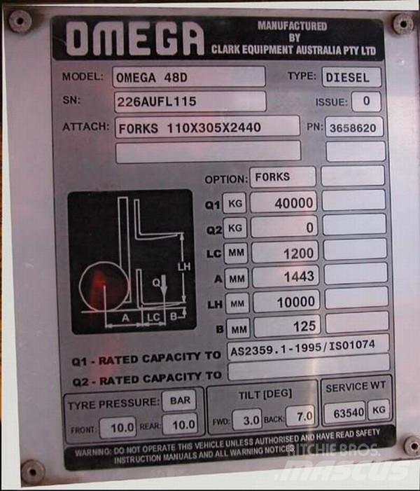 Omega Omega	48D FLT Контейнерные вилочные погрузчики