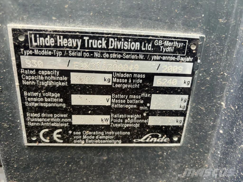 Linde S30 Diesel Боковые погрузчики
