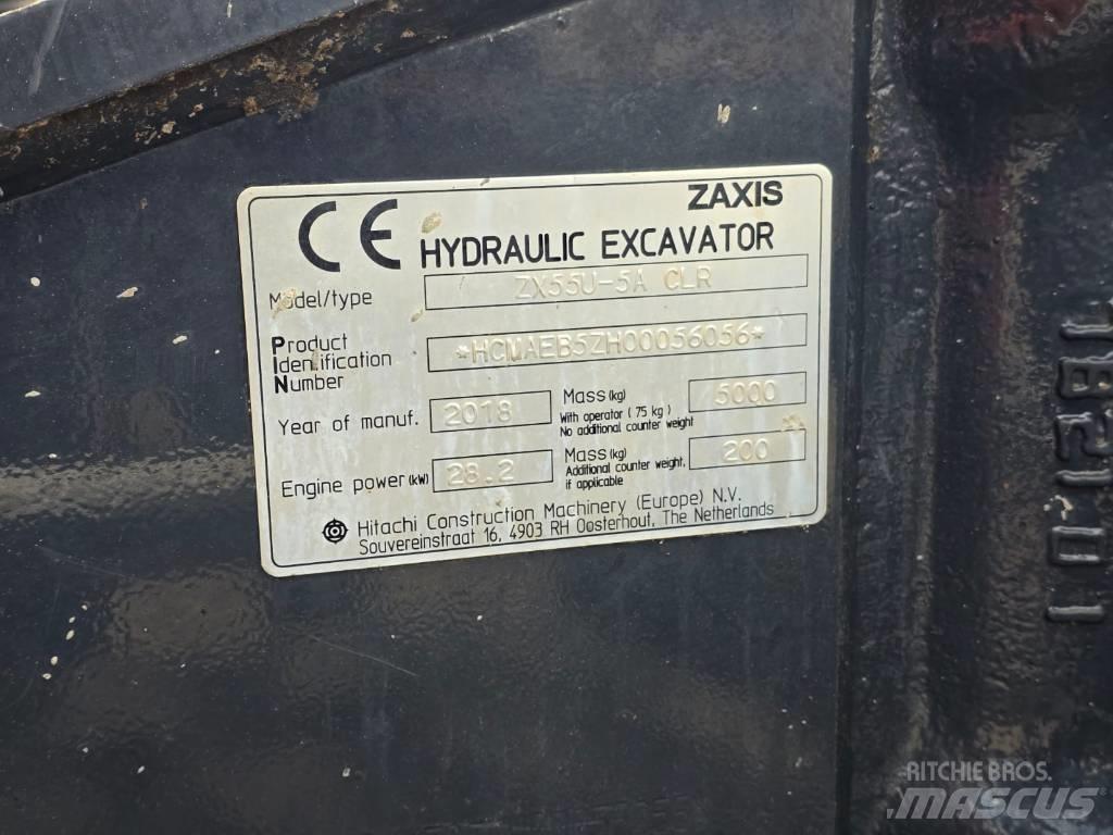 Hitachi ZX55U-5A CLR Мини-экскаваторы