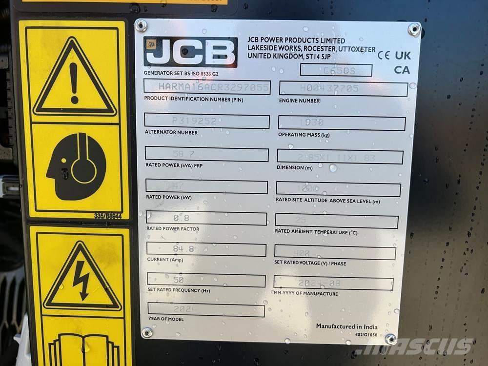 JCB G65QS Дизельные генераторы